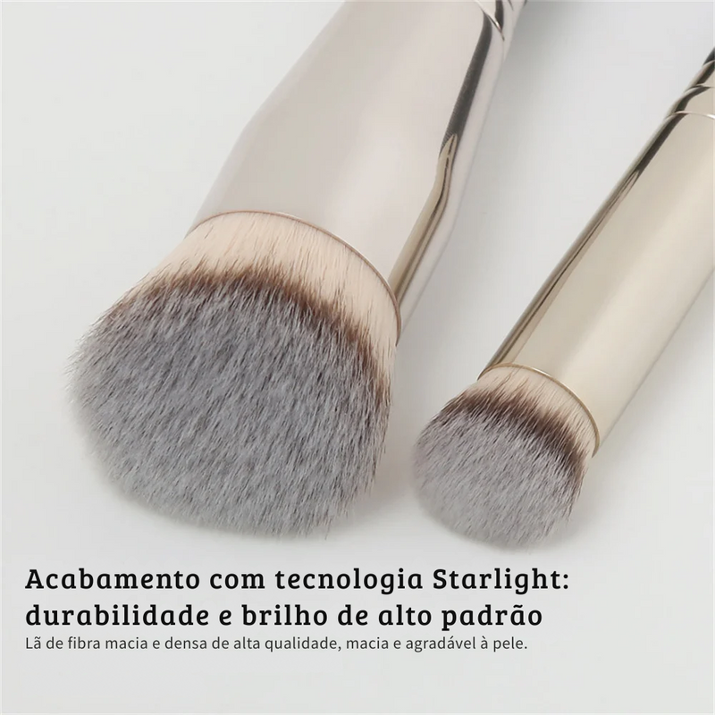 Pincéis de maquiagem profissional Lux (base, corretivo, angular)