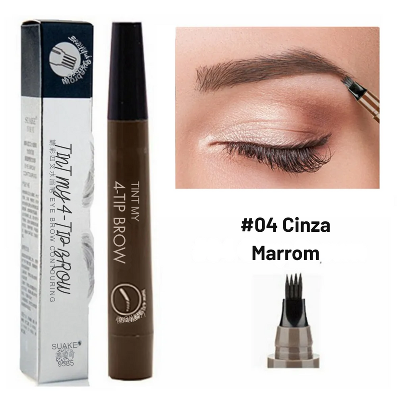 Caneta para Sobrancelhas MicroReal 4 Pontas — Efeito natural que dura o dia inteiro