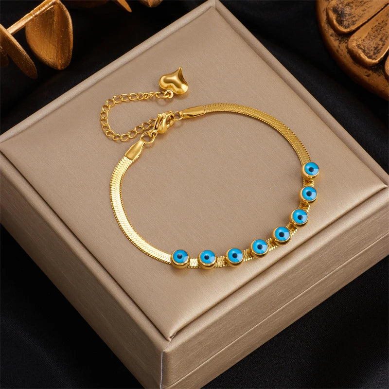 Pulseira Feminina Luxo com Banho de Ouro 18K – Design Moderno e Charmoso | Tendência 2025 Luxaea