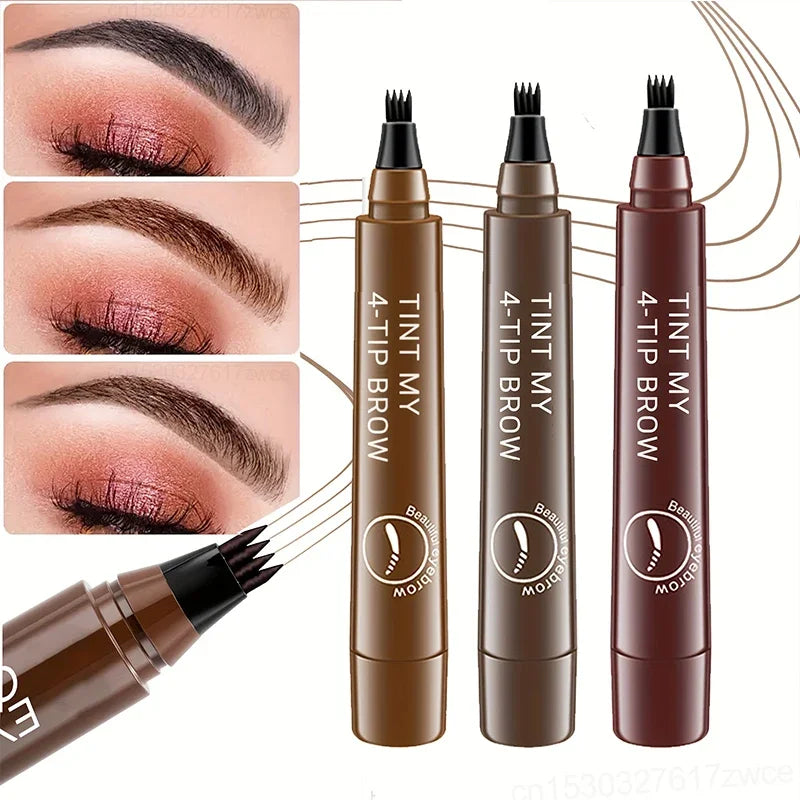 Caneta para Sobrancelhas MicroReal 4 Pontas — Efeito natural que dura o dia inteiro