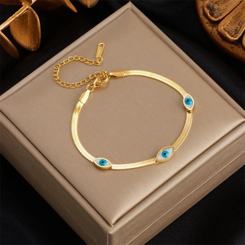 Pulseira Feminina Luxo com Banho de Ouro 18K – Design Moderno e Charmoso | Tendência 2025 Luxaea