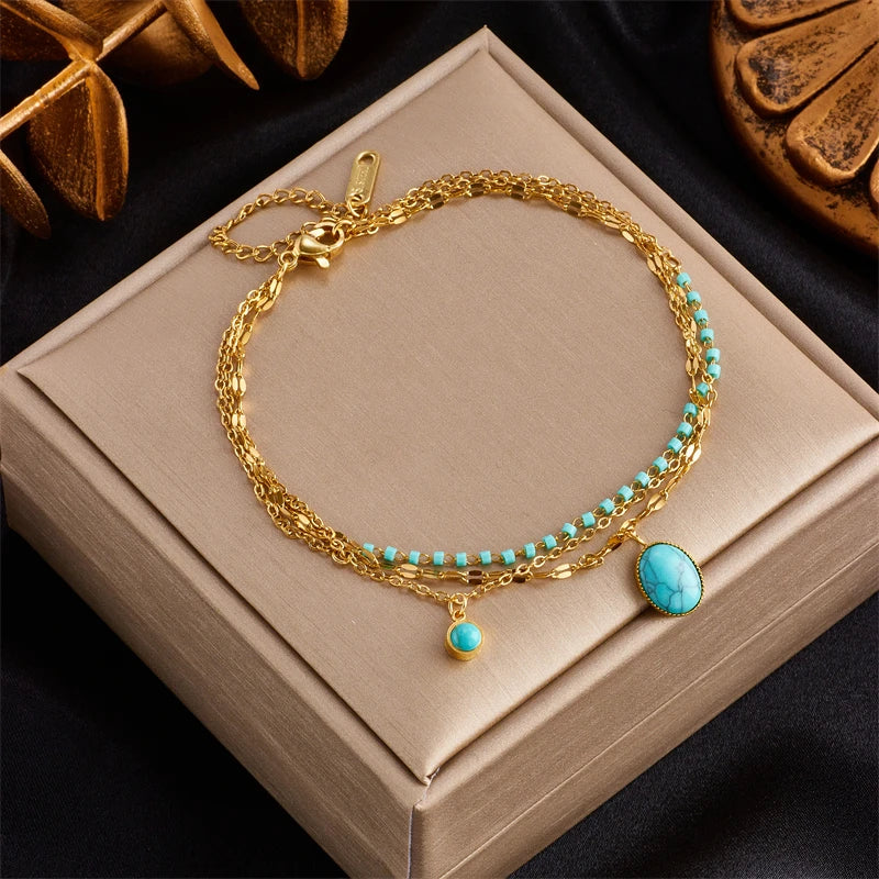 Pulseira Feminina Luxo com Banho de Ouro 18K – Design Moderno e Charmoso | Tendência 2025 Luxaea
