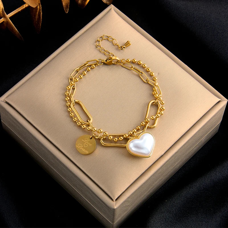 Pulseira Feminina Luxo com Banho de Ouro 18K – Design Moderno e Charmoso | Tendência 2025 Luxaea