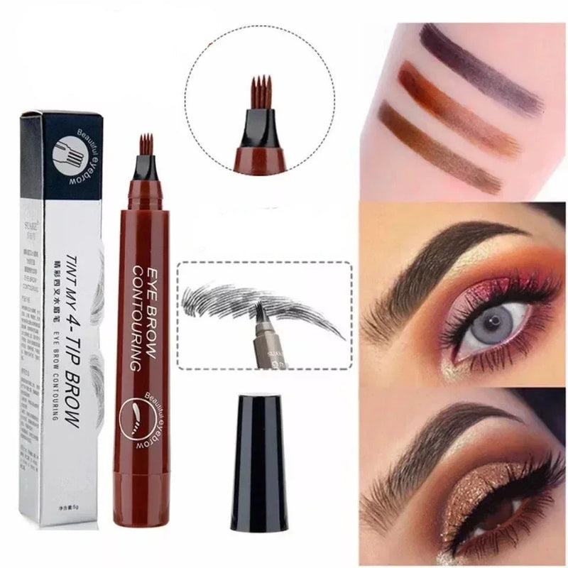 Caneta para Sobrancelhas MicroReal 4 Pontas — Efeito natural que dura o dia inteiro
